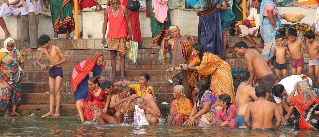 Baños en el río Ganges